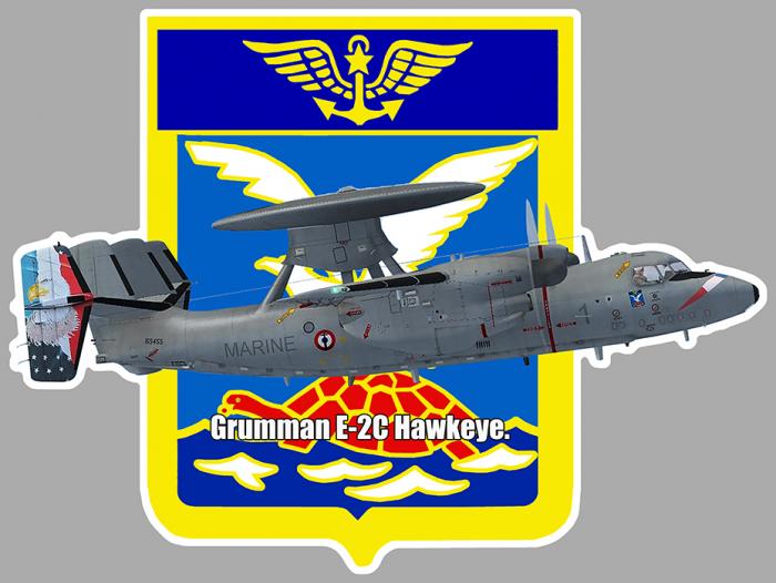 Sticker FLOTTILLE 4F MARINE HAWKEYE : Couleur Course