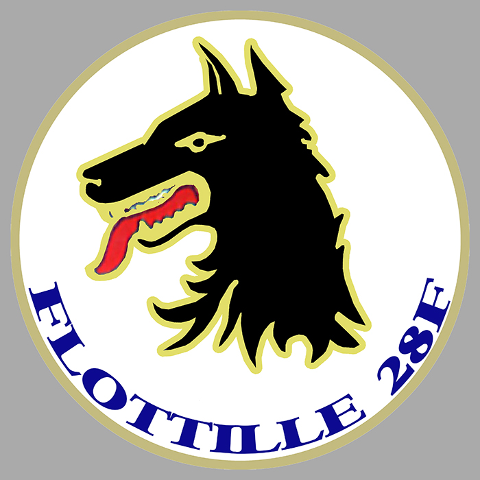 Sticker FLOTTILLE 28F MARINE : Couleur Course