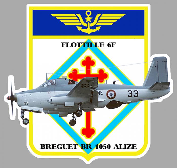 Sticker FLOTTILLE 6F ALIZÉ : Couleur Course