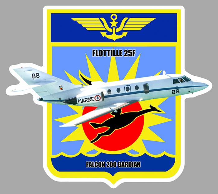 Sticker FLOTTILLE 25F MARINE FALCON : Couleur Course