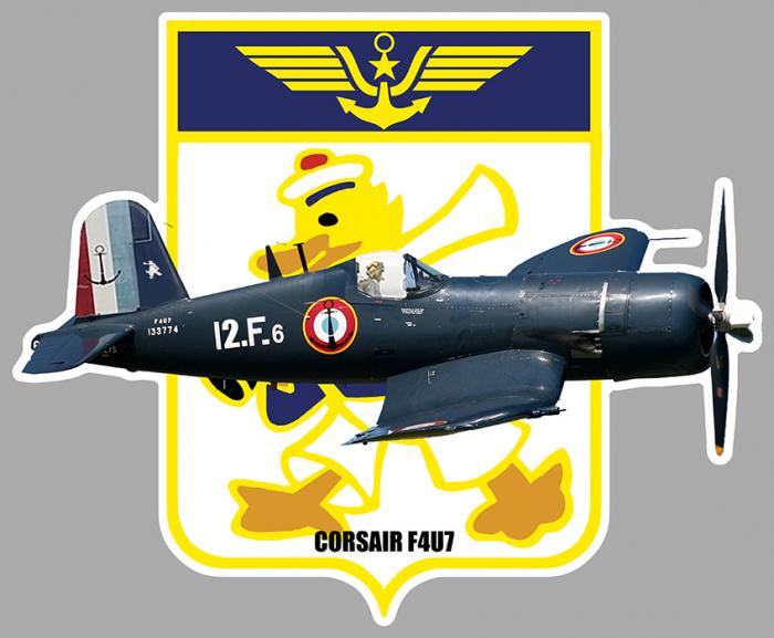 Sticker FLOTTILLE 12F F4U CORSAIR : Couleur Course