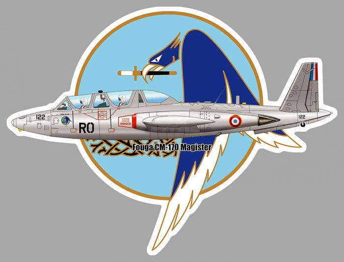 Sticker FOUGA MAGISTER SALON CIGOGNES : Couleur Course