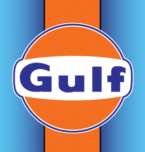 Sticker GULF  : Couleur Course