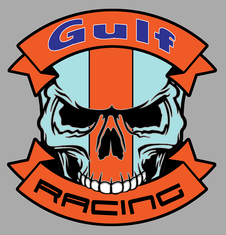 Sticker GULF  : Couleur Course