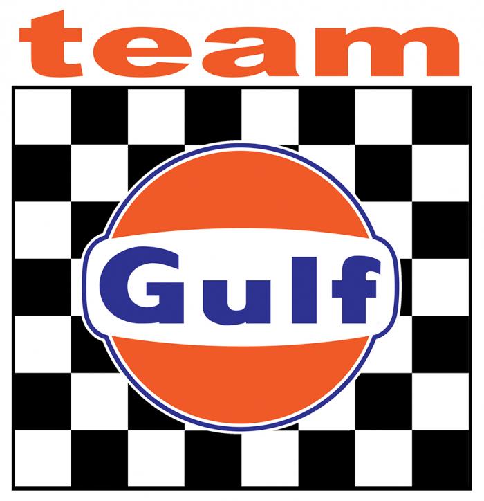 Sticker GULF TEAM : Couleur Course