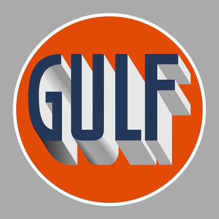 Sticker GULF : Couleur Course