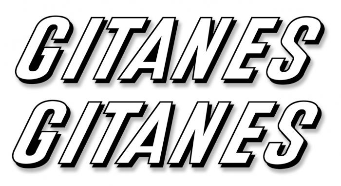 Sticker 2 X GITANES : Couleur Course