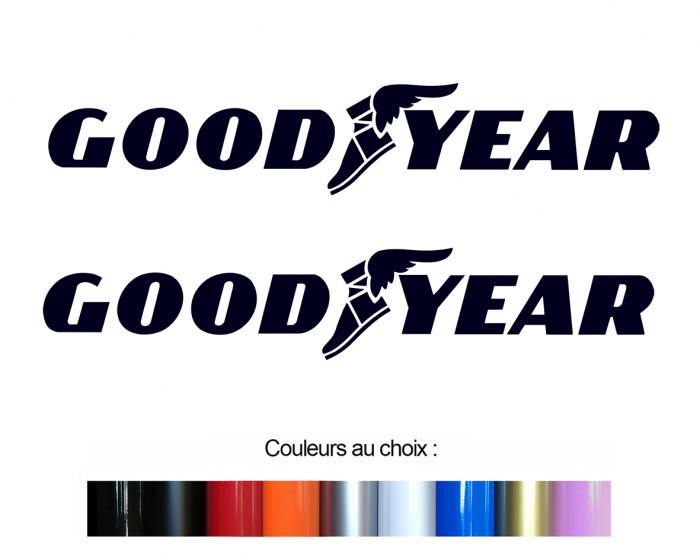 Sticker 2 X GOODYEAR : Couleur Course