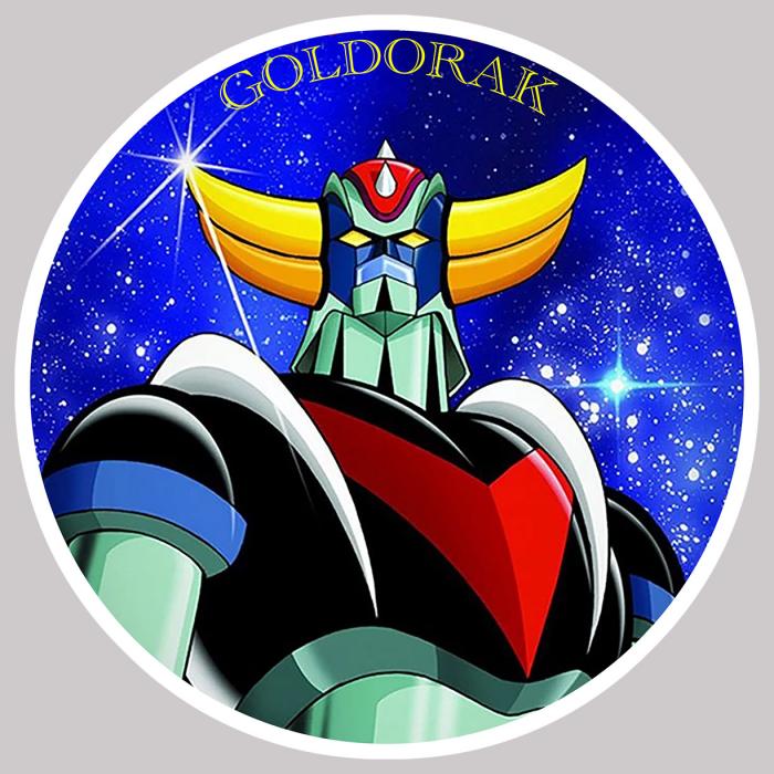 Sticker GOLDORAK : Couleur Course