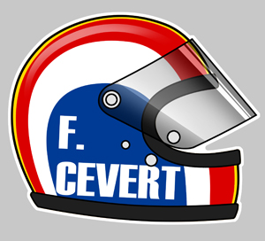 Sticker FRANCOIS CEVERT : Couleur Course