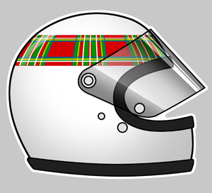 Sticker JACKIE STEWART : Couleur Course