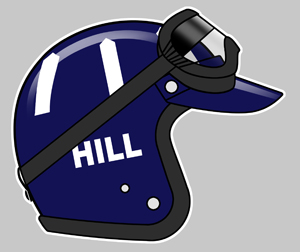 Sticker GRAHAM HILL : Couleur Course