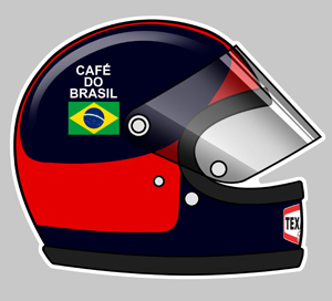 Sticker EMERSON FITTIPALDI : Couleur Course