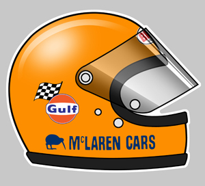 Sticker BRUCE McLAREN : Couleur Course