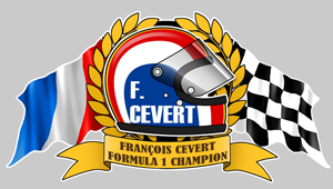 Sticker FRANCOIS CEVERT : Couleur Course