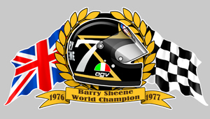 Sticker BARRY SHEENE : Couleur Course