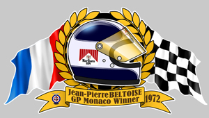 Sticker J.P. BELTOISE : Couleur Course