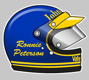 Sticker RONNIE PETERSON : Couleur Course