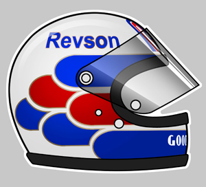 Sticker PETER REVSON  : Couleur Course