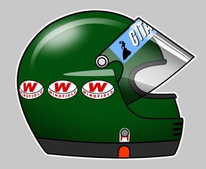 Sticker JACQUES LAFFITE : Couleur Course