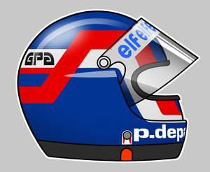 Sticker PATRICK DEPAILLER : Couleur Course