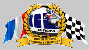 Sticker DIDIER PIRONI : Couleur Course