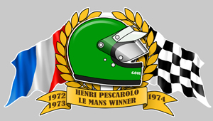 Sticker HENRI PESCAROLO : Couleur Course