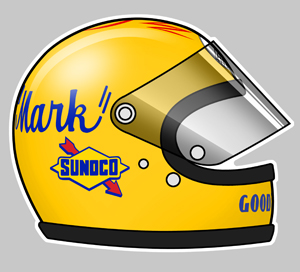 Sticker MARK DONOHUE : Couleur Course