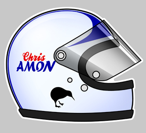 Sticker CHRIS AMON : Couleur Course