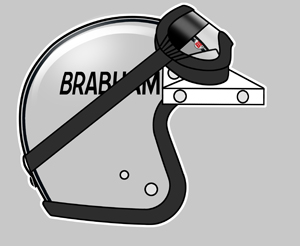 Sticker JACK BRABHAM : Couleur Course