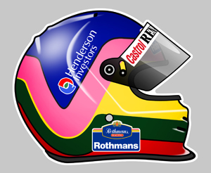 Sticker JACQUES VILLENEUVE : Couleur Course