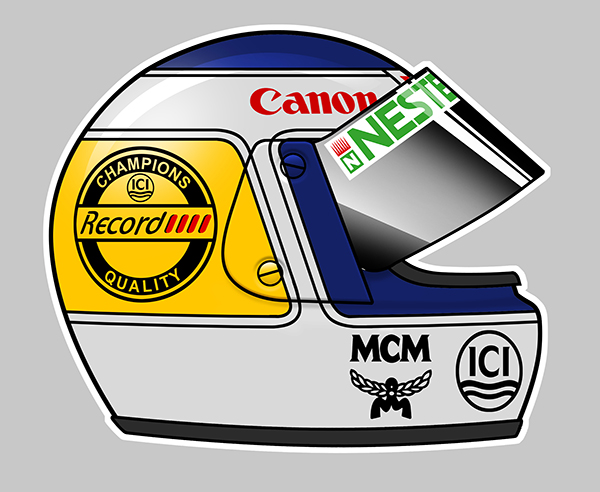 Sticker KEKE ROSBERG : Couleur Course