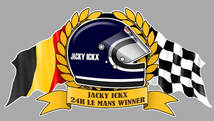 Sticker JACKY ICKX : Couleur Course