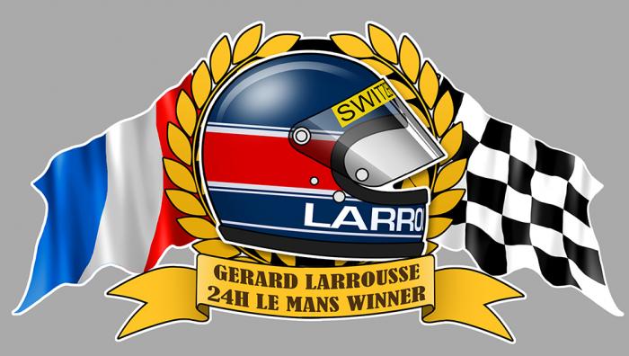 Sticker GERARD LARROUSSE : Couleur Course