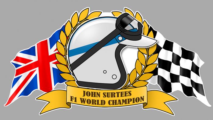 Sticker JOHN SURTEES : Couleur Course