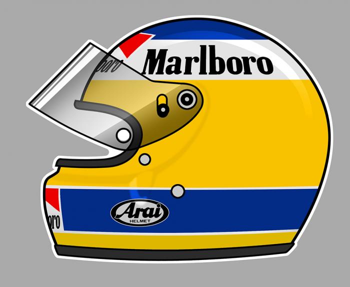 Sticker MICHELE ALBORETO : Couleur Course