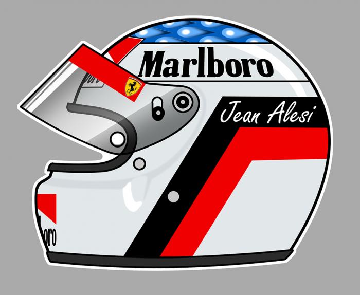 Sticker JEAN ALESI : Couleur Course