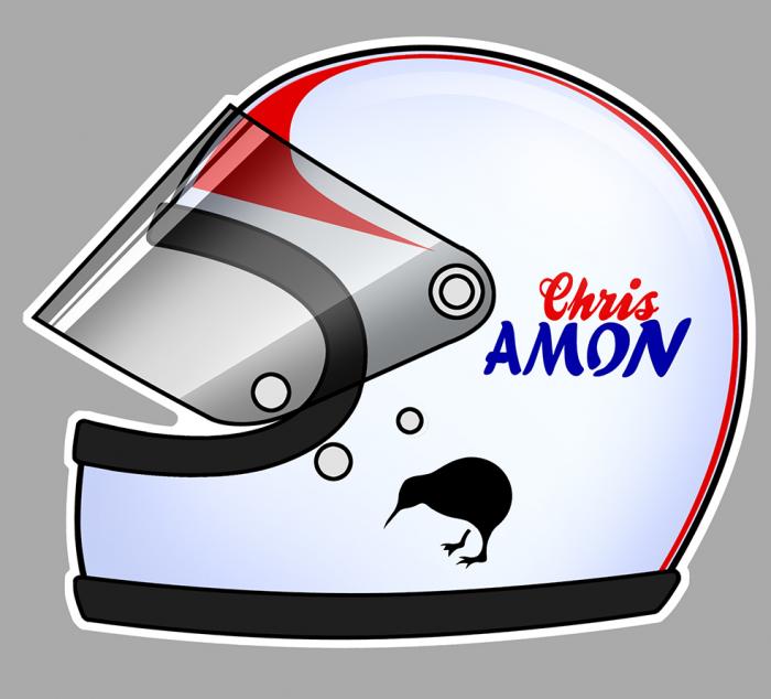 Sticker CHRIS AMON : Couleur Course