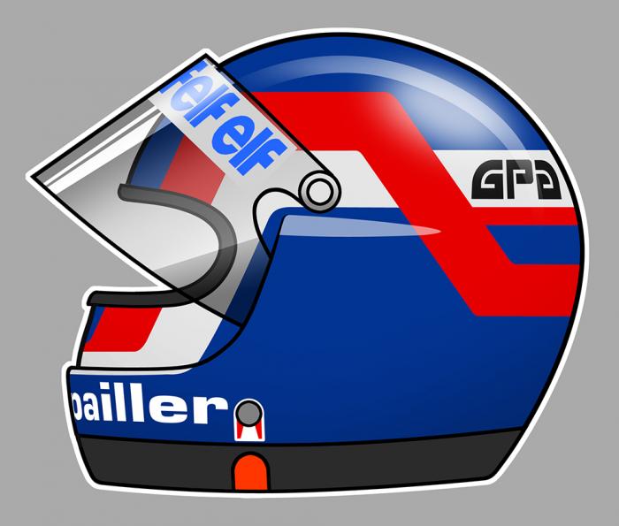 Sticker PATRICK DEPAILLER : Couleur Course