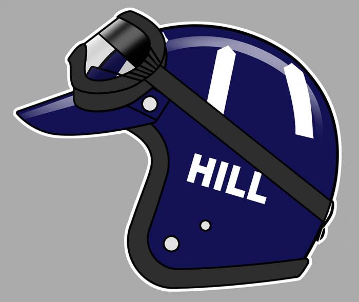 Sticker GRAHAM HILL : Couleur Course