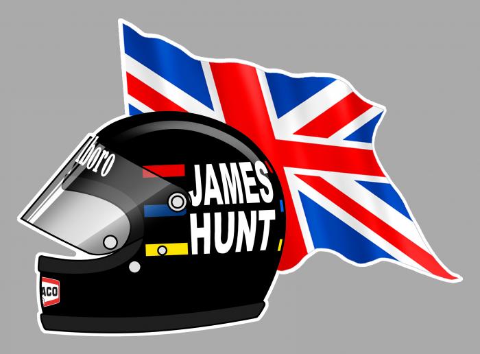 Sticker JAMES HUNT : Couleur Course