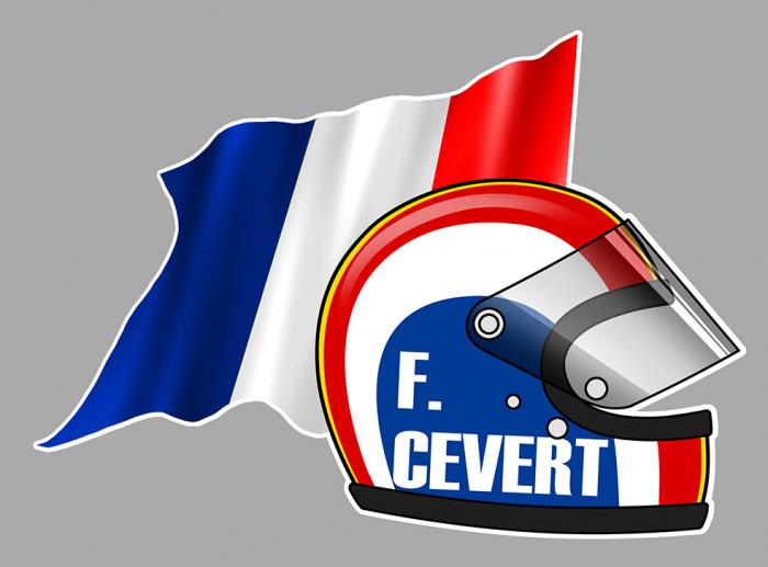 Sticker FRANCOIS CEVERT : Couleur Course