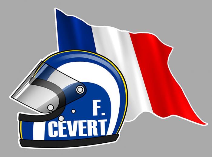 Sticker FRANCOIS CEVERT : Couleur Course