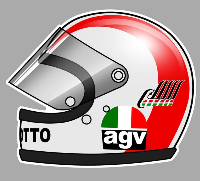 Sticker JOHNNY CECOTTO : Couleur Course