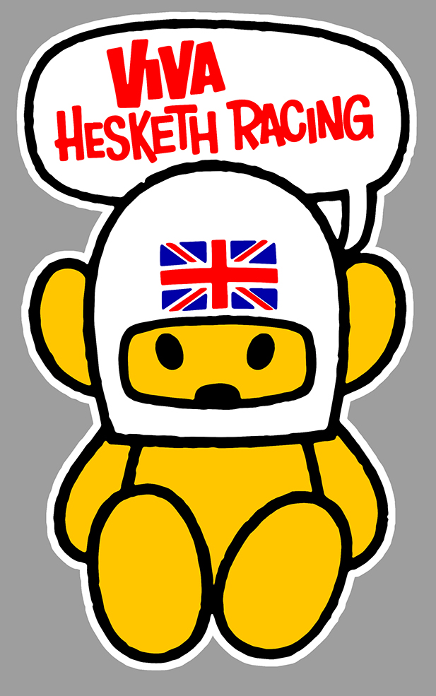 Sticker HESKETH RACING FORMULE 1 : Couleur Course