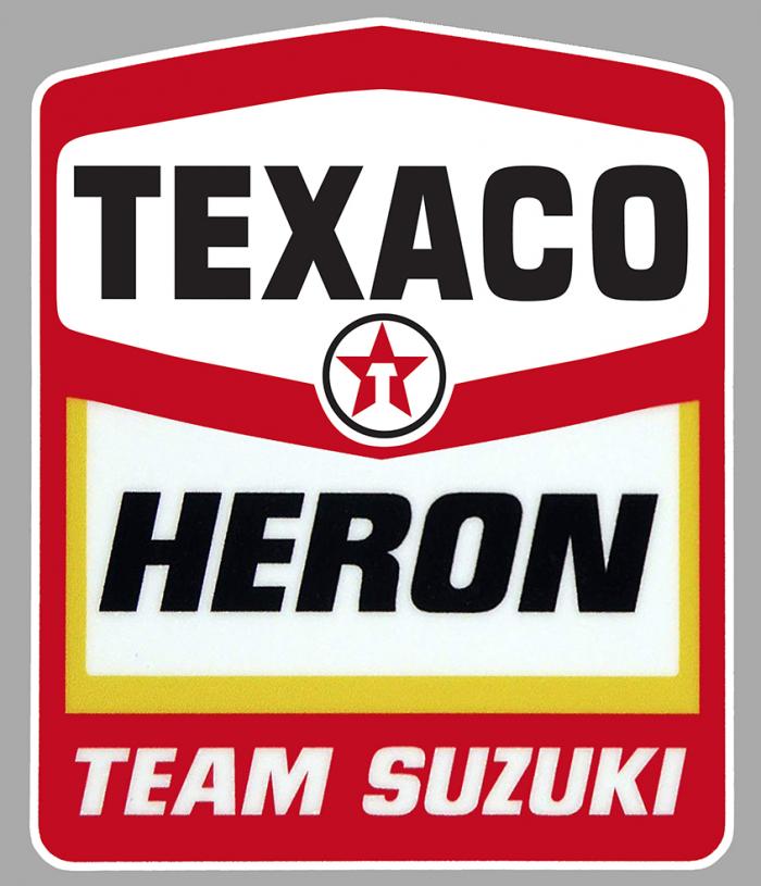 Sticker TEAM HERON SUZUKI TEXACO : Couleur Course