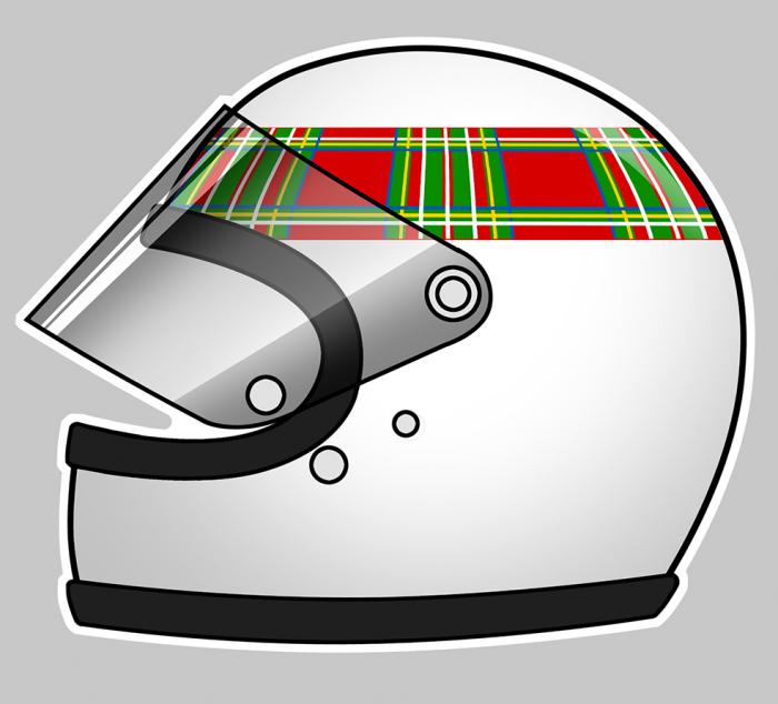 Sticker JACKIE STEWART : Couleur Course