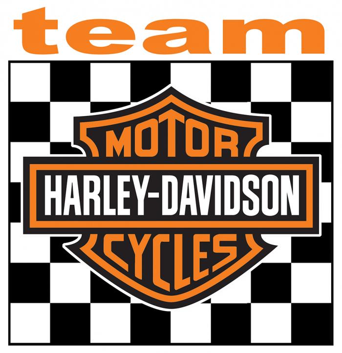 Sticker HARLEY DAVIDSON TEAM : Couleur Course