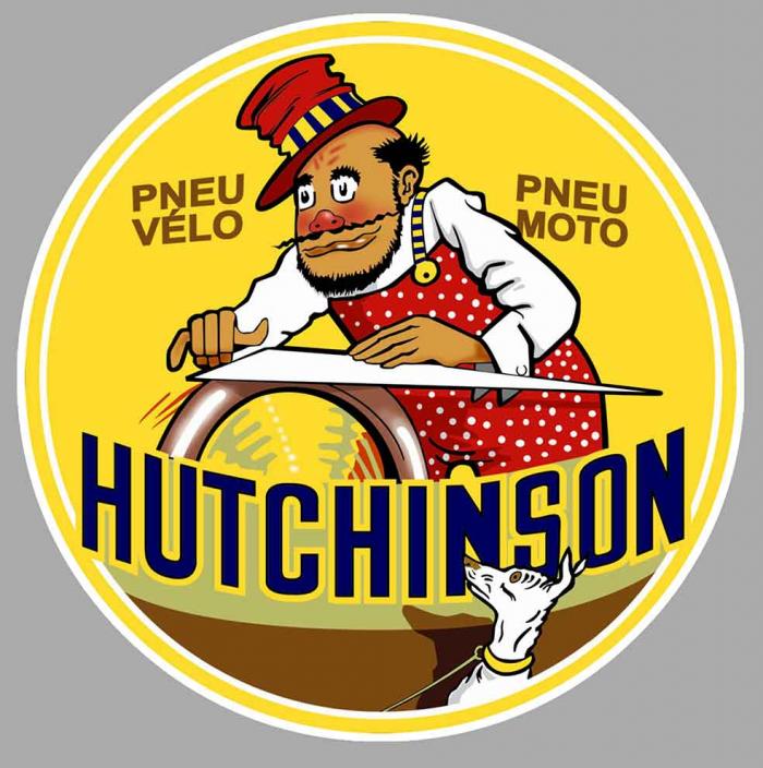 Sticker HUTCHINSON PNEUS : Couleur Course