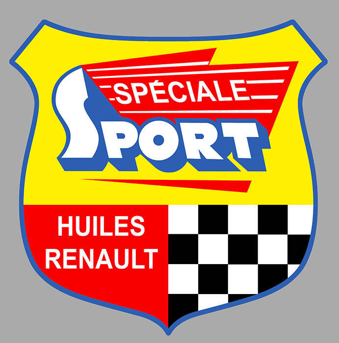 Sticker HUILES RENAULT SPORT : Couleur Course